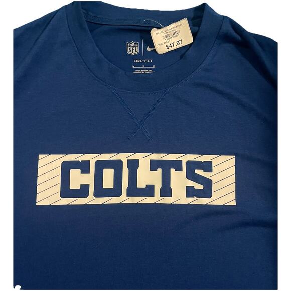 NFL Nike Dry Fit Colts T Shirt Size M MSRP $65 - Picture 1 of 2